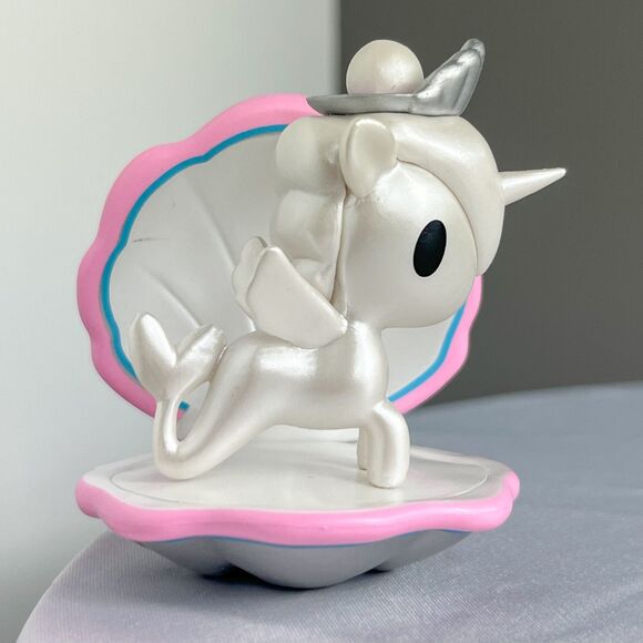 Tokidoki Mermicorno Series 7 White Pearl Gem Shell Mermaid Unicorn Figure w/ box - Picture 2 of 8